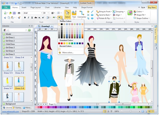 Cad fashion clearance illustration