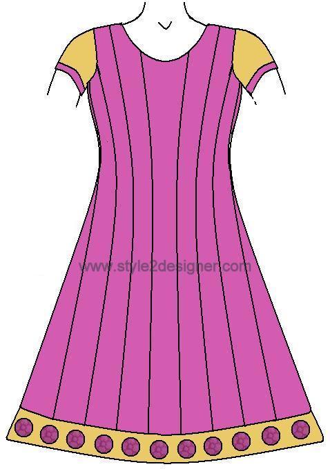 panel gown pattern
